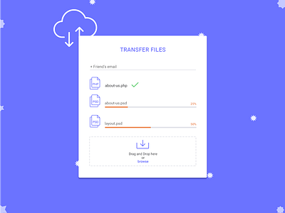Transfer Files by Madalina Taina for Inotec Agency on Dribbble