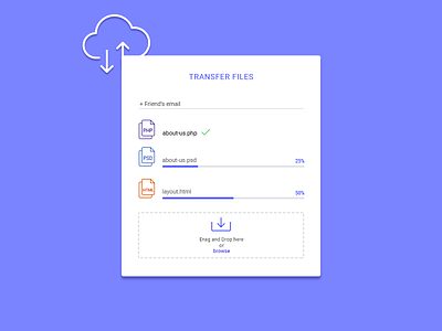 Transfer Files, new colors files form transfer files ui upload