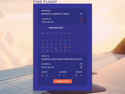 Find Flight Form