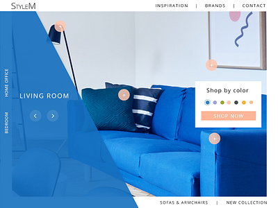 Category page for furniture store blue by color category furniture orange shop