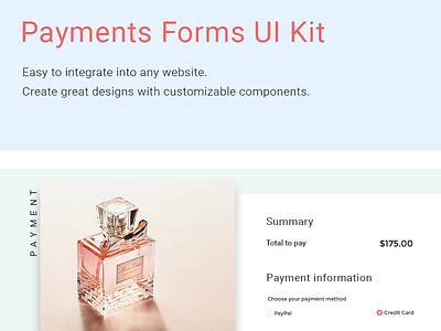Payments Forms UI Kit forms fresh ui payments