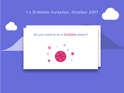 Invite Oct 2017 0 667x dribbble invite illustration invitation invite material design