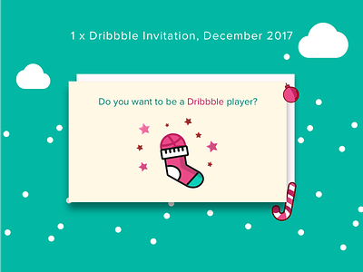 Invite December december dribbble invitation illustration invitation invite material design