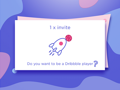 Dribbble Invite January 2018 dribbble invitation illustration invitation invite january material design