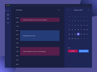 Full Calendar Page calendar dark ui date picker events full calendar material purple ui