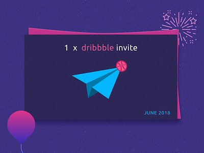 Dribbble June2018 dark dribbble dribbble invite invite june purple