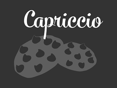 Capriccio cookies cookies design food illustration logo type
