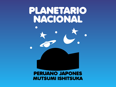 National Planetarium design illustration logo planetarium planets stars