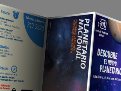 National Planetarium brochure