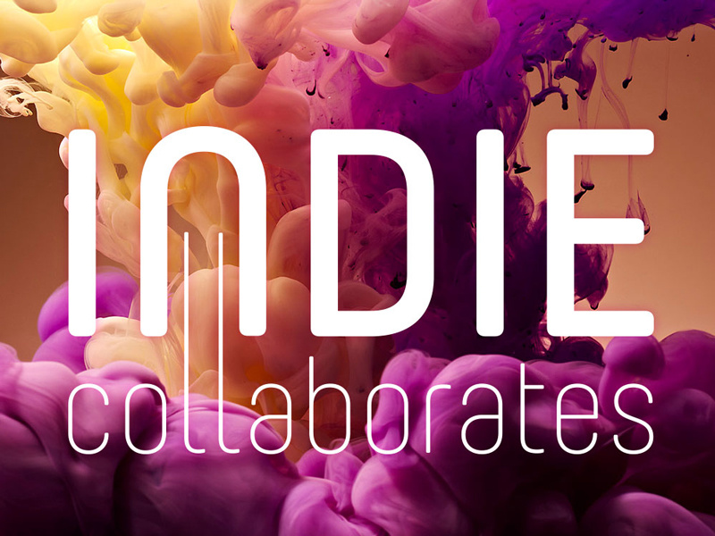 Indie Collaborates Identity identity logo branding type font typography graphic design