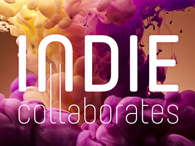 Indie Collaborates Identity branding font graphic design identity logo type typography