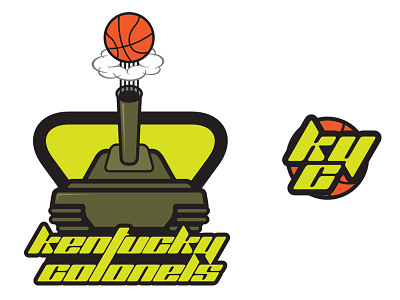 Kentucky Colonels Logo Treatment basketball colonels kentucky logo