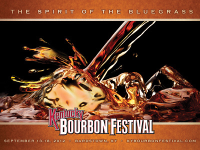 2012 Kentucky Bourbon Festival Poster bourbon festival kentucky poster