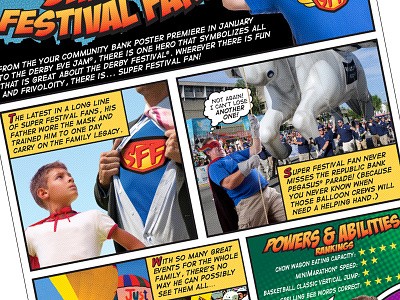 Kentucky Derby Festival Comic Book Flyer