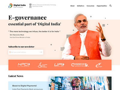 Digital India Website Redesign india redesign