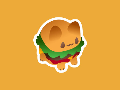 Cat Burger vector