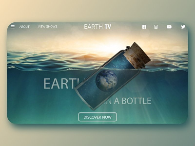 Earth in a bottle design