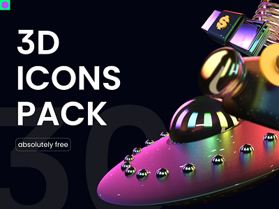 FREE 3D ICONS PACK 3d c4d icon icons pack render uii icon