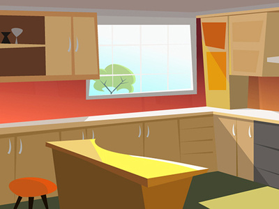 Kitchen Illustration art artwork background image cartoon comic comic art concept design digital art illustration illustrator