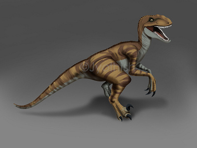 Velociraptor character concept design illustration illustrator photoshop
