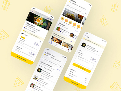 Food Delivery app app application delivery design ecommerce food fooddelivery mobile mobileapp ui uiux userexperience userinterface ux vector web