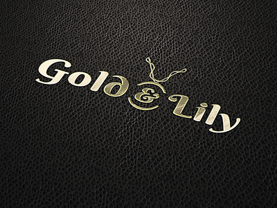 Gold & Lily branding illustration logo