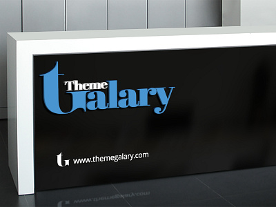 Theme Gallery app branding design flat icon logo mockups typography vector web