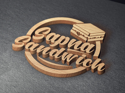 Sapna Sandwich branding illustration logo typography vector
