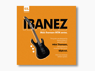 Ibanez Mick Thomson MTM series.