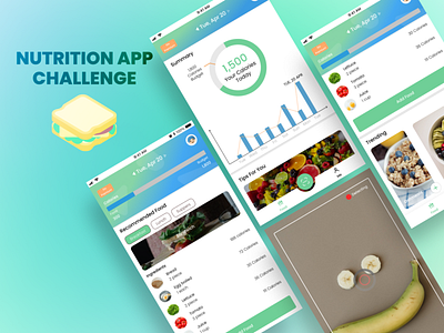 Nutrition App app banana calories nutriotion app nutrition sandwich