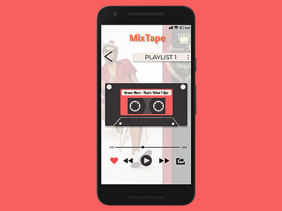 Music Player app design flat music app ui ux
