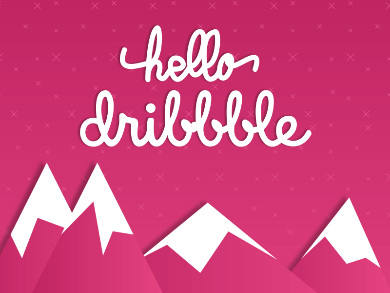 Hello dribbble! 2d after effects after effects animation after effects template animated animation branding design handwriting hello dribbble illustration logo logo animation minimalistic motion motion animation motion graphics paper animation