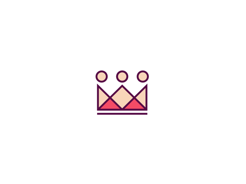 Crown logo animated 2d after effects after effects animation after effects template animated animation branding design illustration logo logo animation minimalistic motion motion animation motion graphics paper animation