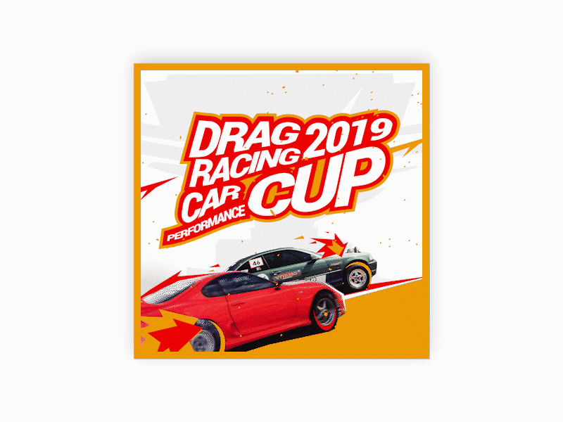 Drag Racing Poster animation