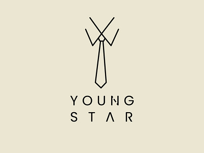 Young star is a creative corporate minimal logo design