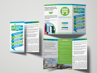 Corporate Tri-fold Brochure branding clean corporate creative graphic design identity magazine ad modern photoshop simple trifold brochure