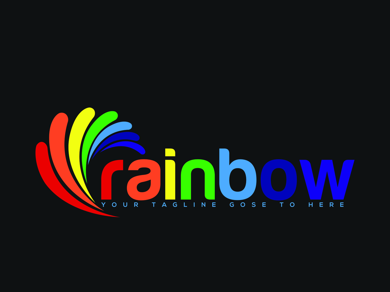  Logo design  for Rainbow by B H Ripon on Dribbble