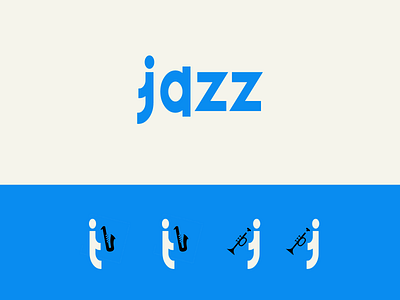 Music Logo - Jazz branding logo minimal minimalist logo music art music logo typography
