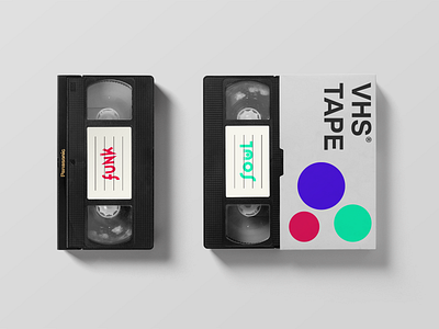 VHS Tape - Funk & Soul branding funk logo minimal minimalist logo music art music logo soul vhs