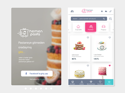 Hemenpasta bakery marketplace mobile app