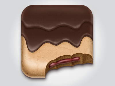 Pastry Icon app icon chocolate cookie icon ios iphone pastry