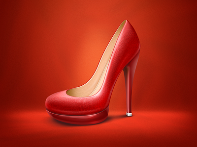 Shoe fashion icon red shoe