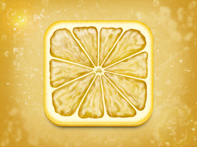 Lemon Icon app fruit icon ios iphone lemon lime