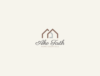 AKO Faith brand branding design enssential home home home logo illistration logo logos retail retail logo vector