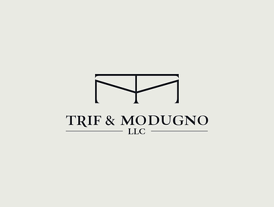 Trif & Modugno brand branding business design illistration justice law lawyer logo logos modern logo vector