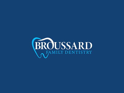 Broussard brand branding dental design graphic design illistration logo logos mdical vector