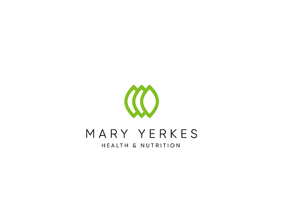 mary yerkes logo branding design draw healt illustration leaves logo vector