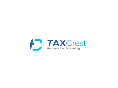 taxcrest logo brand branding business company logo icon illistration logo designs logos tax technology vector