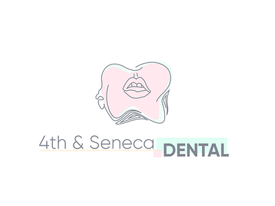 4 th seneca dental logo art logo brand dental logo design draw girl girl character health ideas illistration logo tooth vector