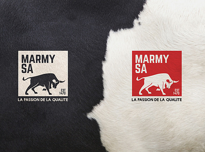 Marmy sa logo animals logo brand branding butcher butcher logo design draw illistration logo logos ox vector